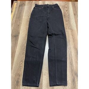 Levi's 551 Jeans, Women's Size 8 Medium, Black, Relaxed Fit, Tapered Leg